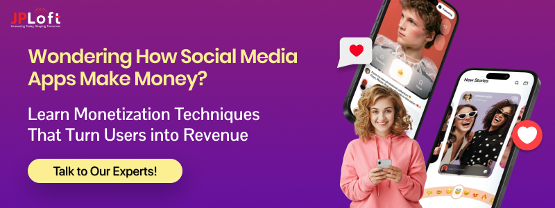 Social Media App development CTA